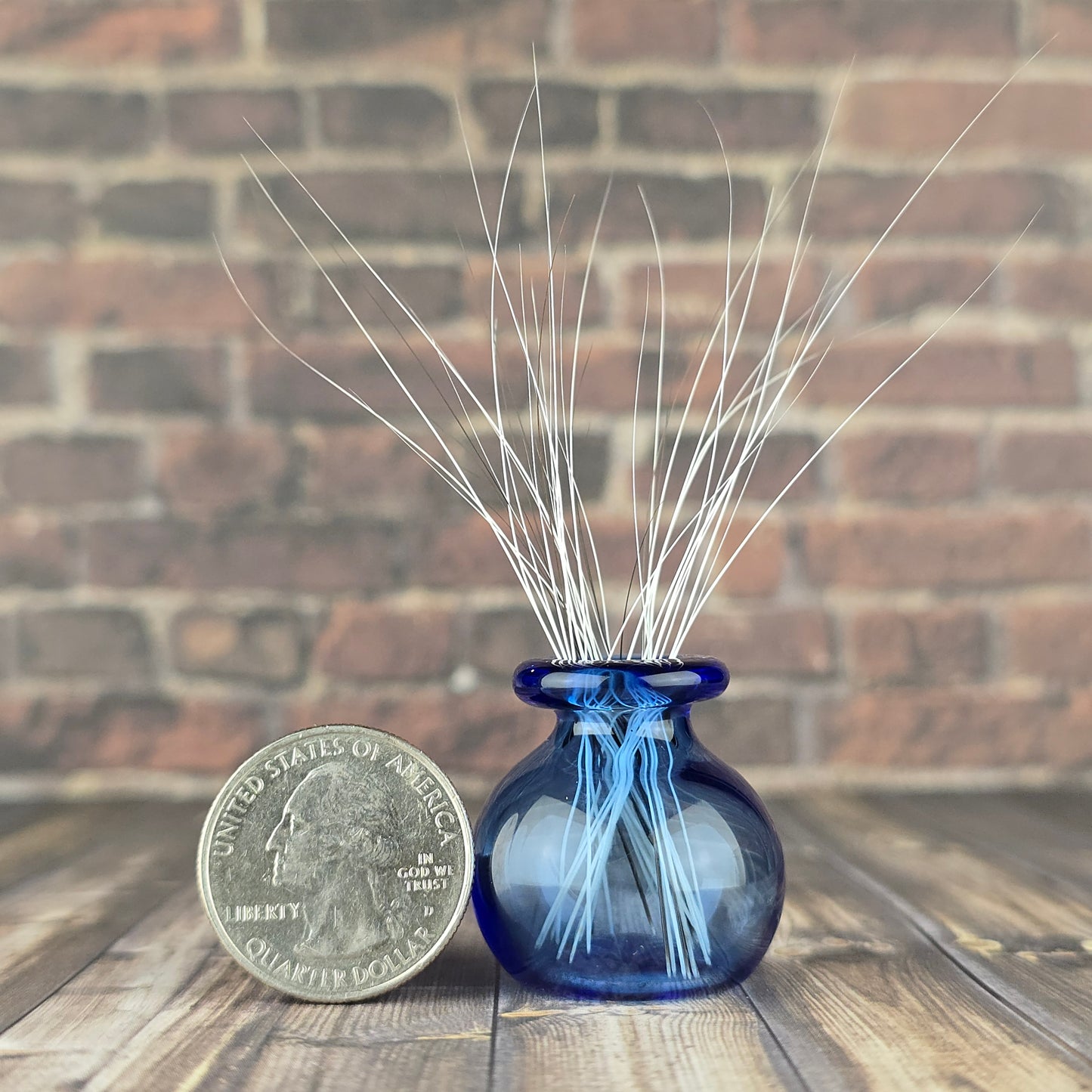 Cobalt Whisker Vase