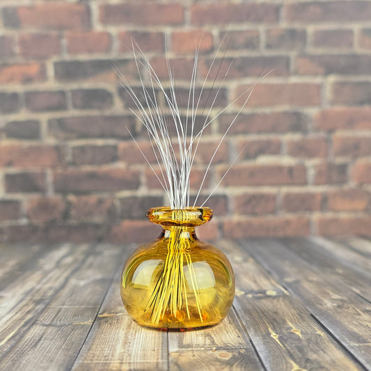 Tall Light Amber Whisker Vase #3
