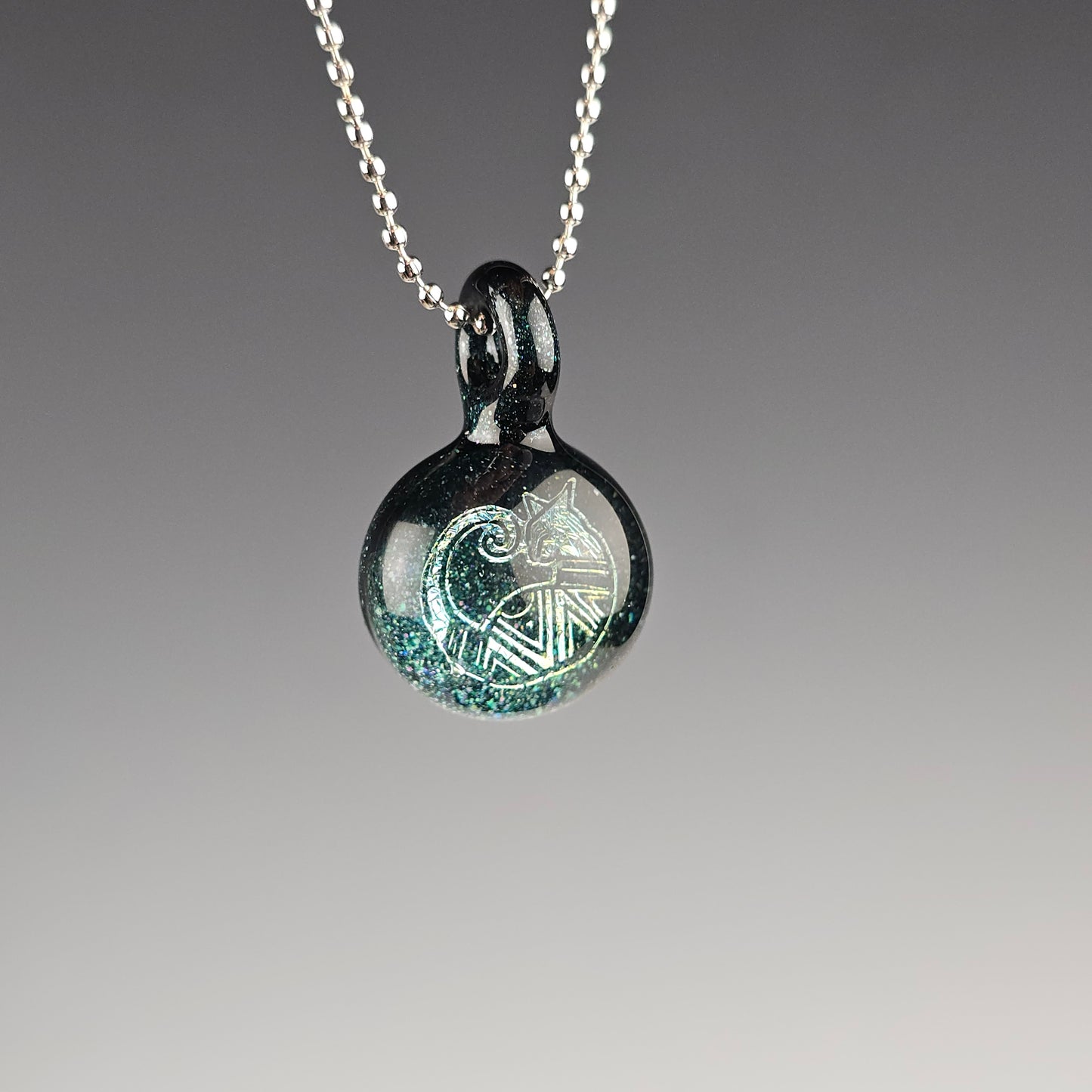 Mini Gold Dichro Aztec: Blue Stardust