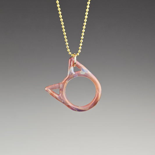 Amber Purple Mini Kitty Face