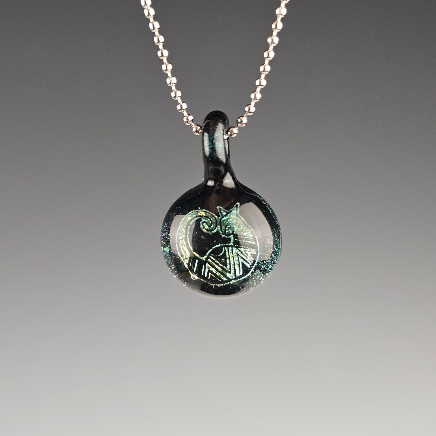 Mini Gold Dichro Aztec: Blue Stardust