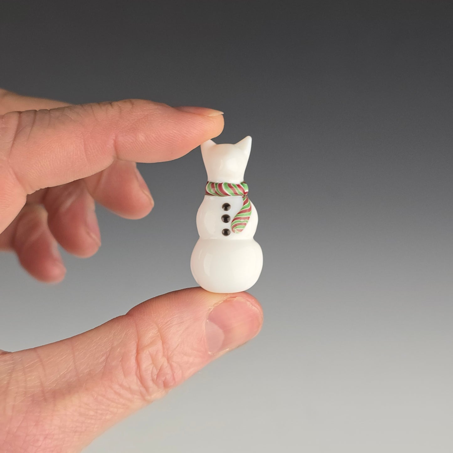 Snowman Kitty pendant