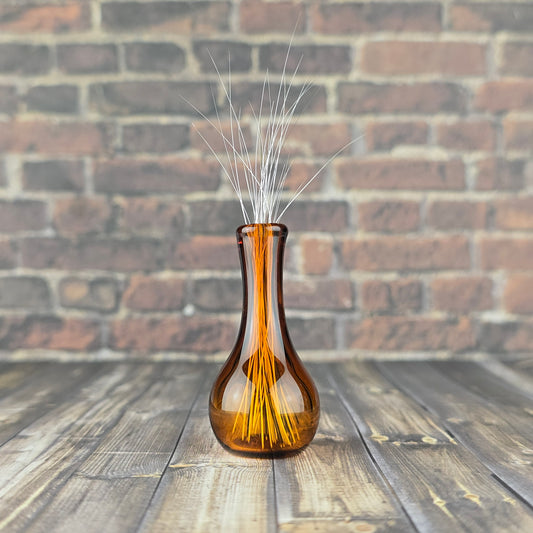 Tall Amber Whisker Vase #1