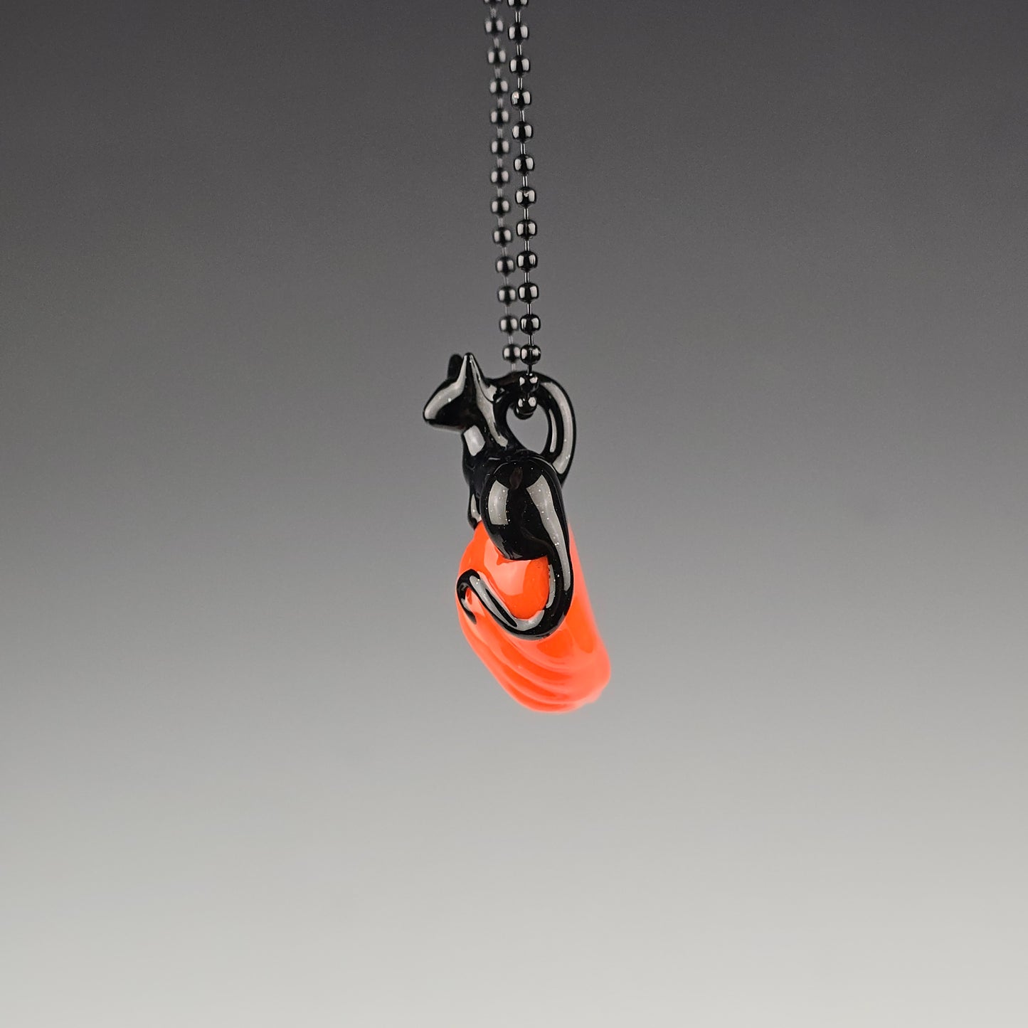 Galaxy & Lava Pumpkin Loaf (Tan Stem) Pendant
