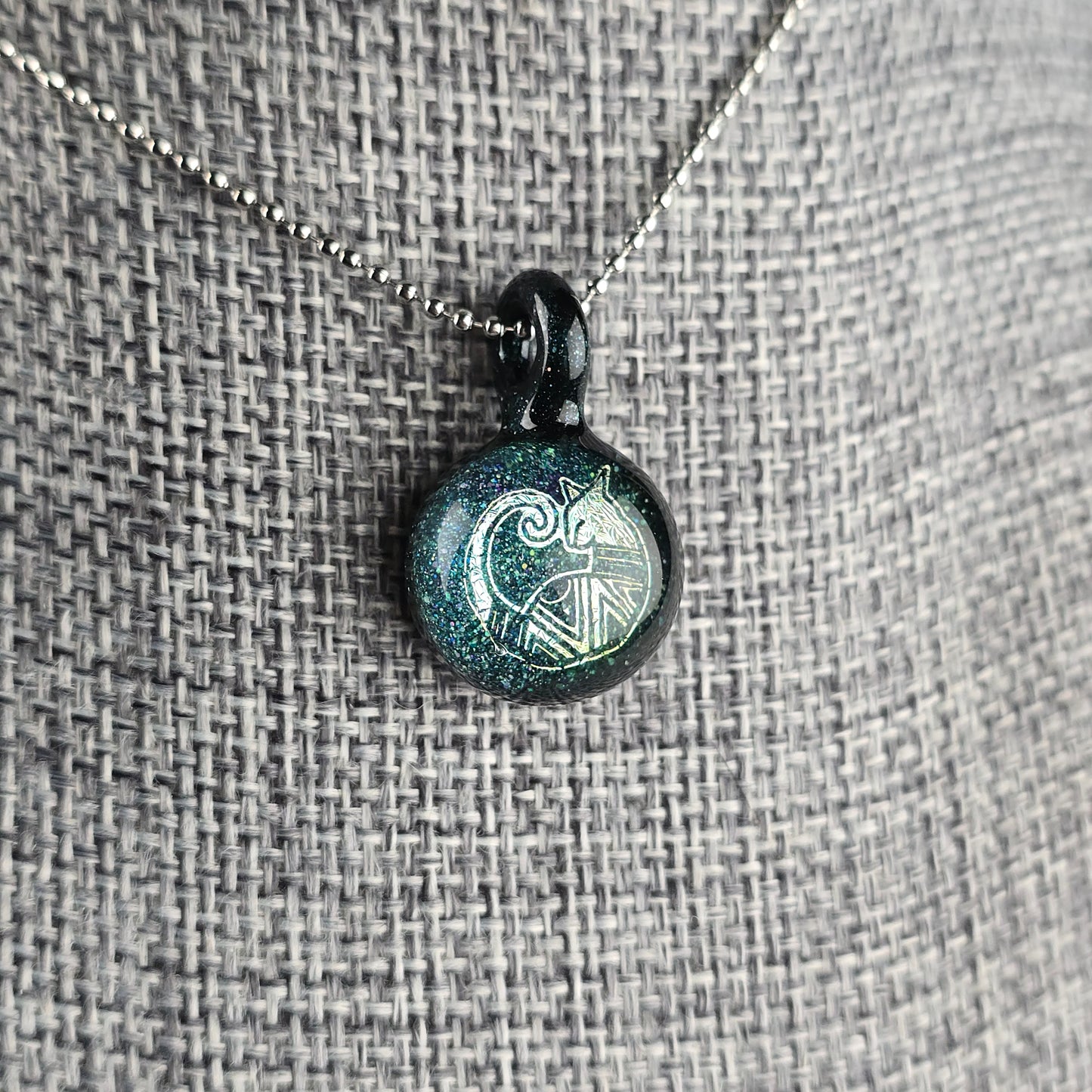 Mini Gold Dichro Aztec: Blue Stardust