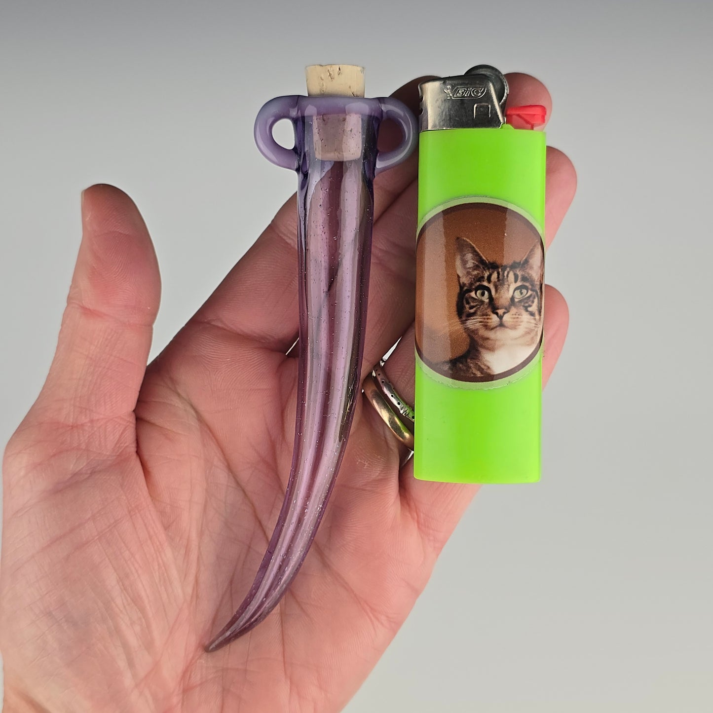 Hanging Whisker Keeper: Purple Lollipop & Wisteria