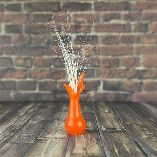 Retro Orange Flare Vase