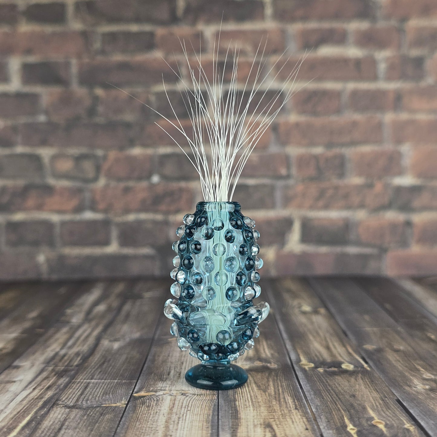 Ice Blue with UV Mini Fairy Lamp Replica Whisker Vase