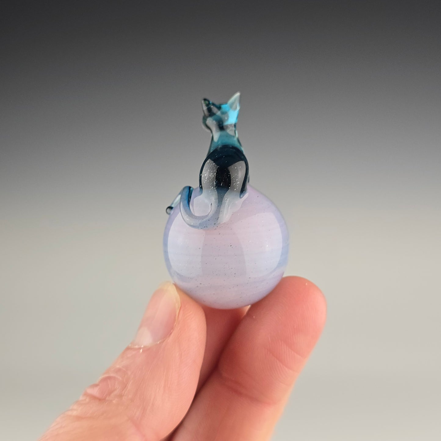 Blue Stardust Loaf on Cotton Candy Stardust 25mm