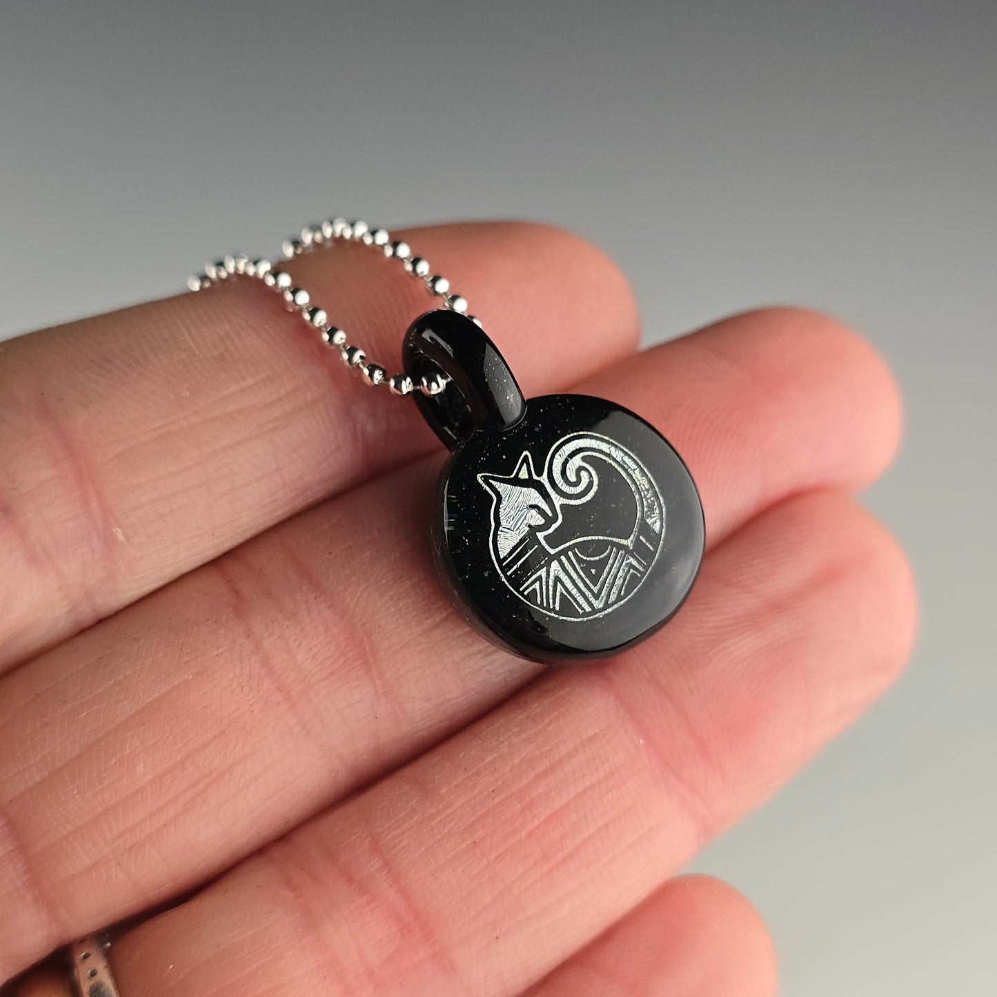 Mini Silver Dichro Aztec: Galaxy Black