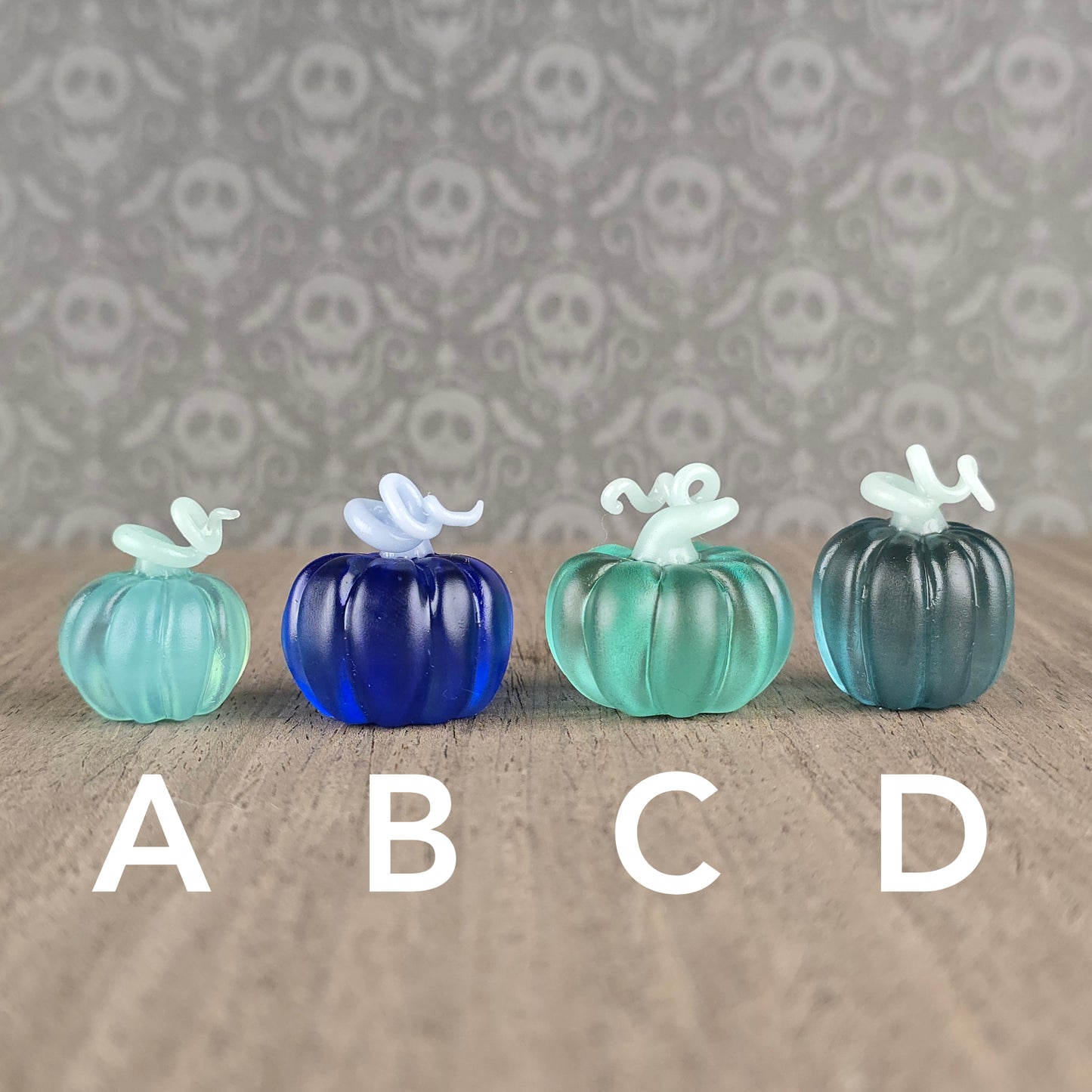 Frosted Pumpkin Trinkets: Blues & Greens