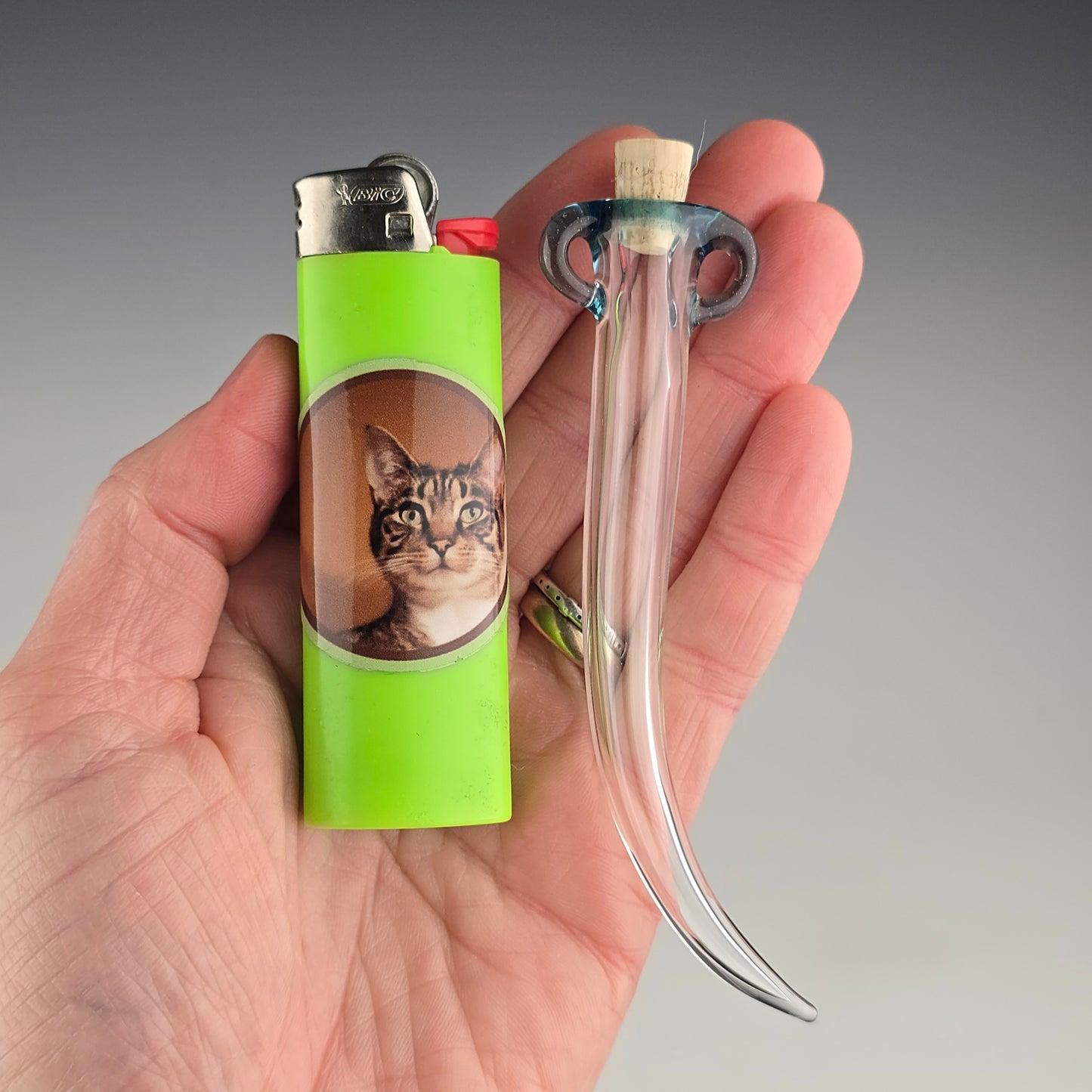 Hanging Whisker Keeper: Blue Stardust 3.75"