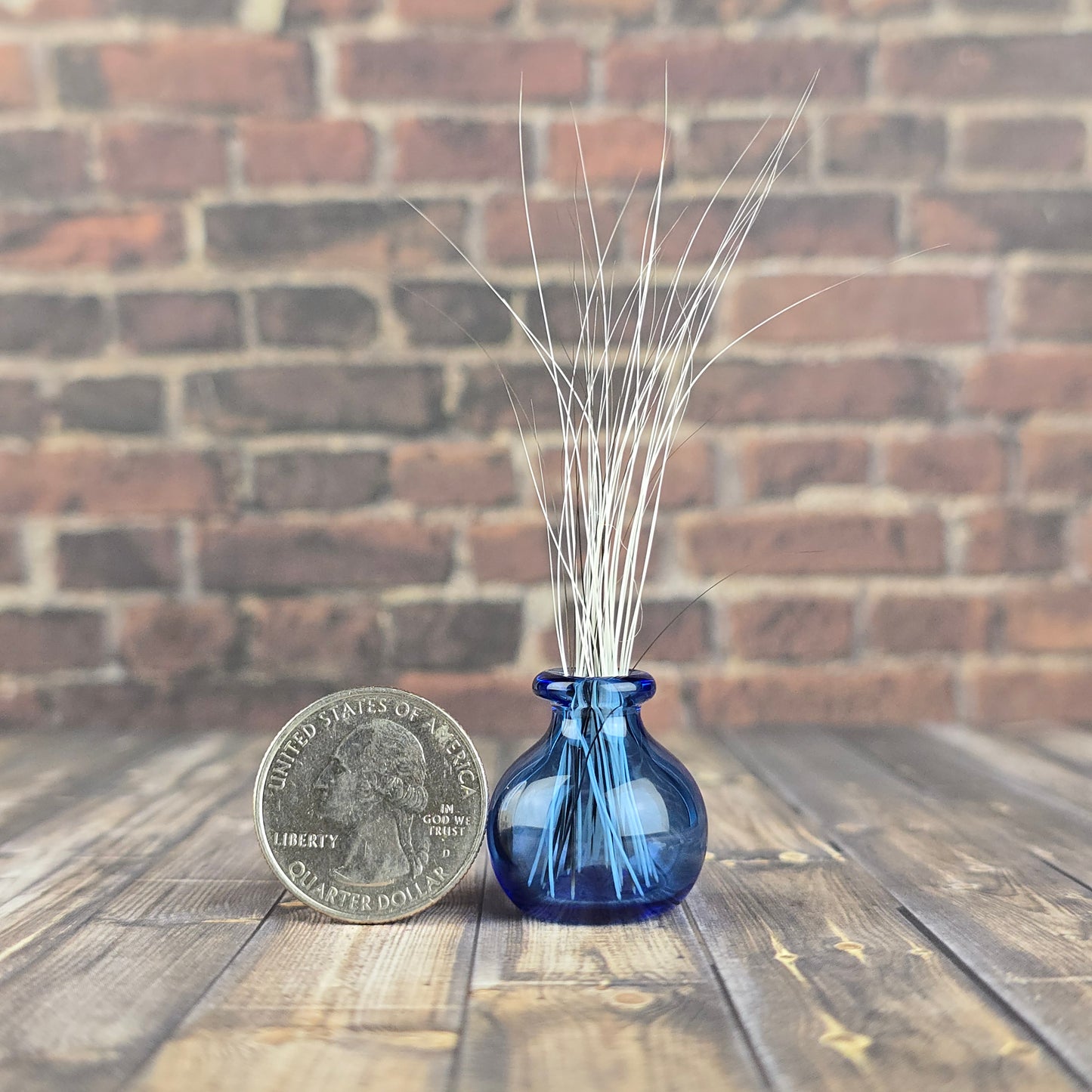 Mini Cobalt Whisker Vase #3