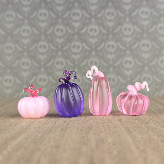 Frosted Pumpkin Trinkets: Pinks & Purples