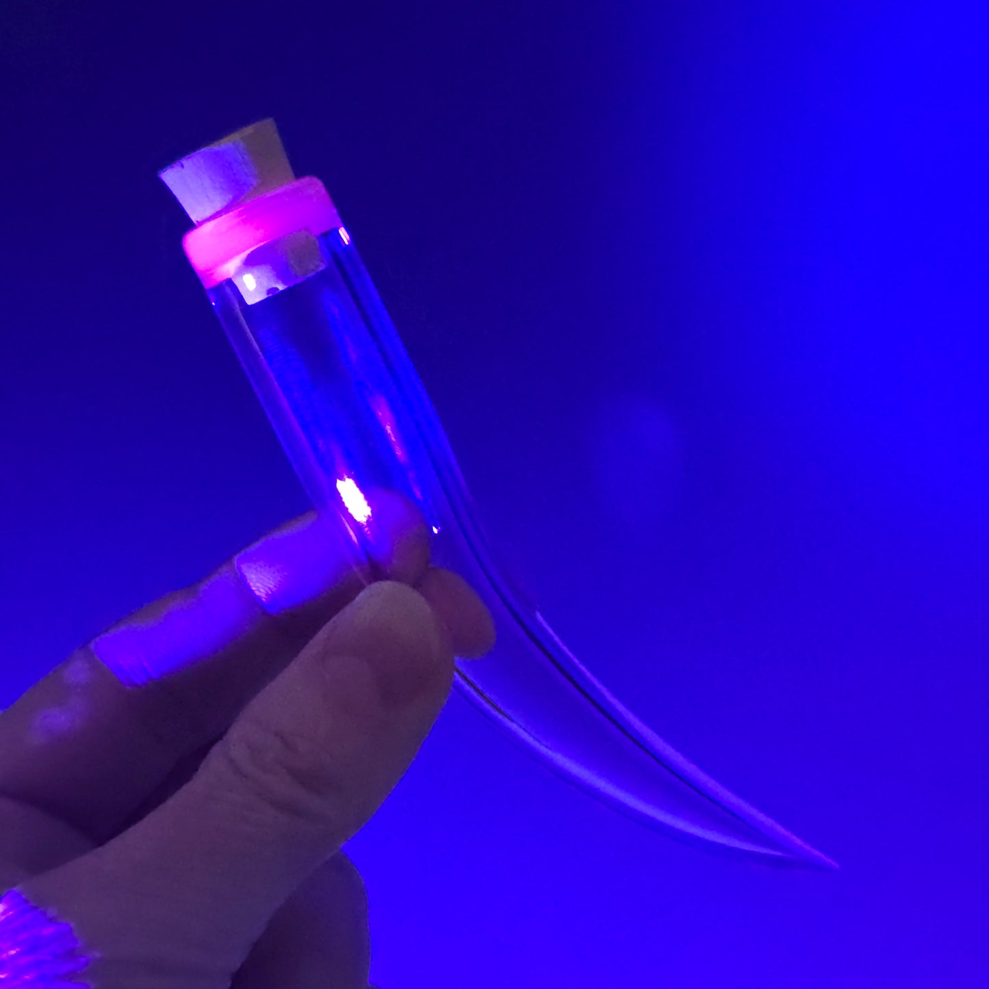 UV Glowstick on Pink 4"