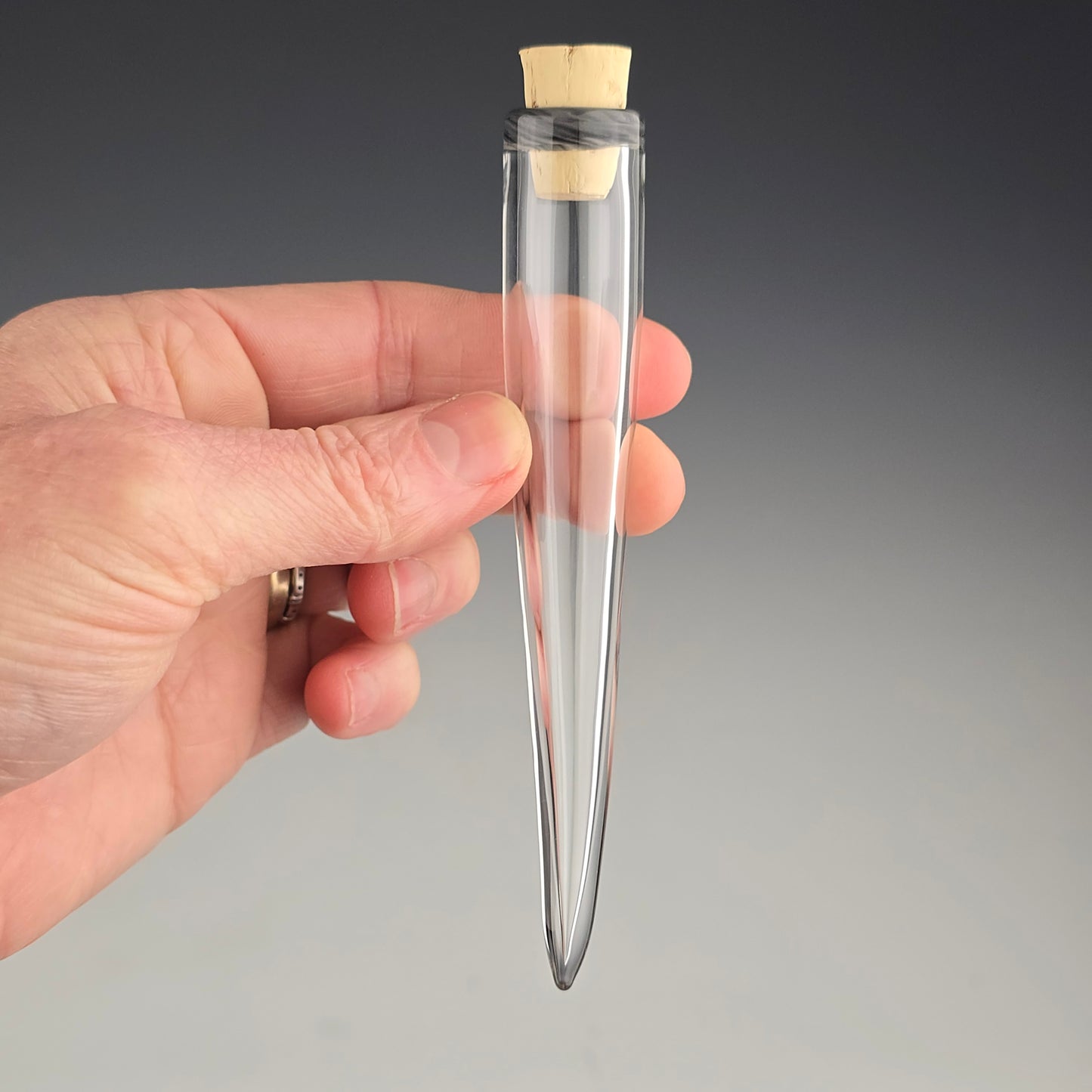 Dark Gray Tabby Whisker Keeper:  4"