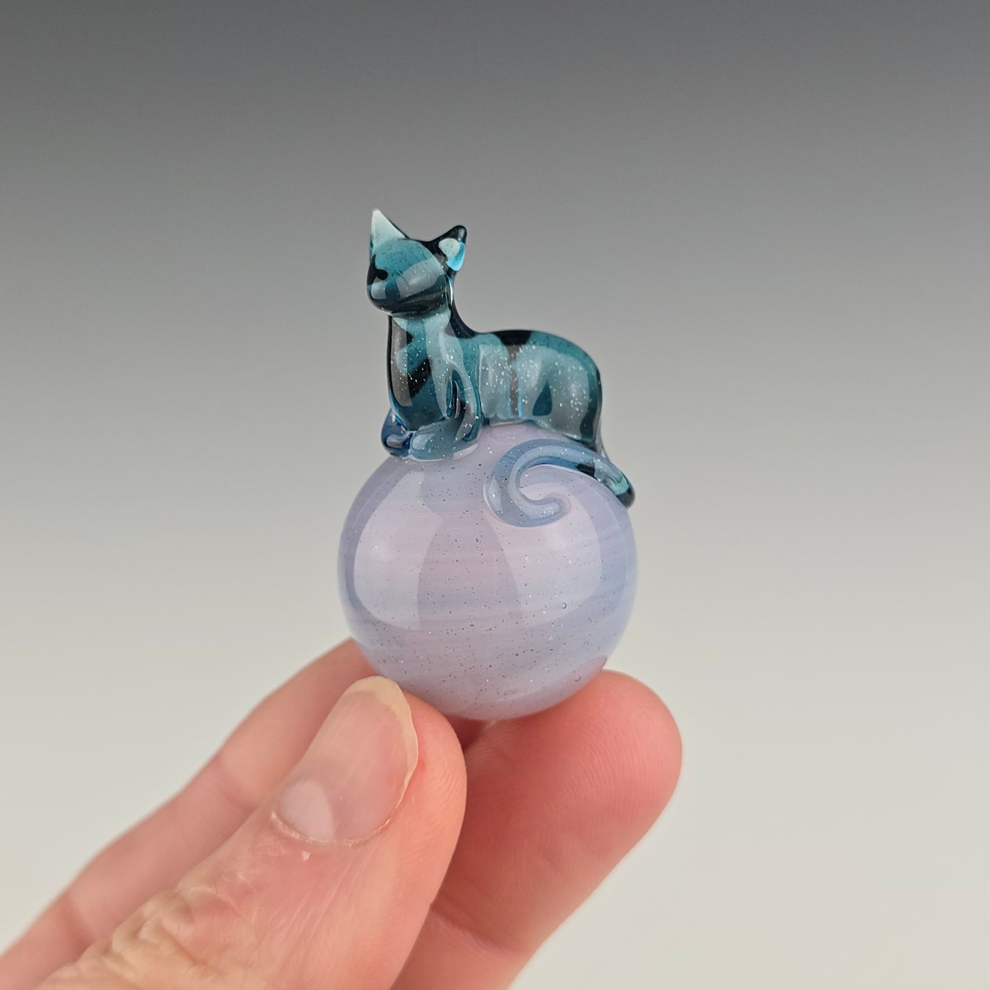 Blue Stardust Loaf on Cotton Candy Stardust 25mm