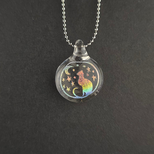 Rainbow Dichro Moon & Stars Kitty: UV Lucy