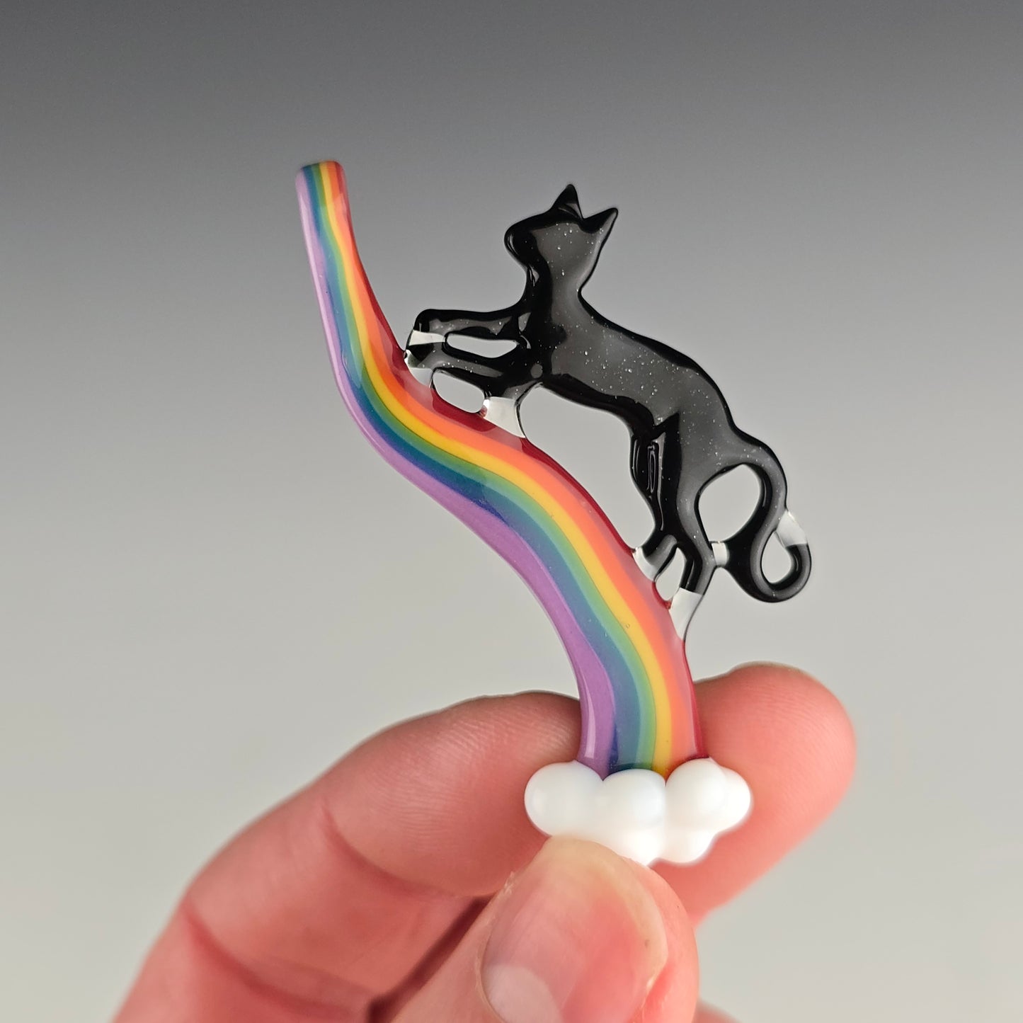 UV Rainbow Bridge Kitty