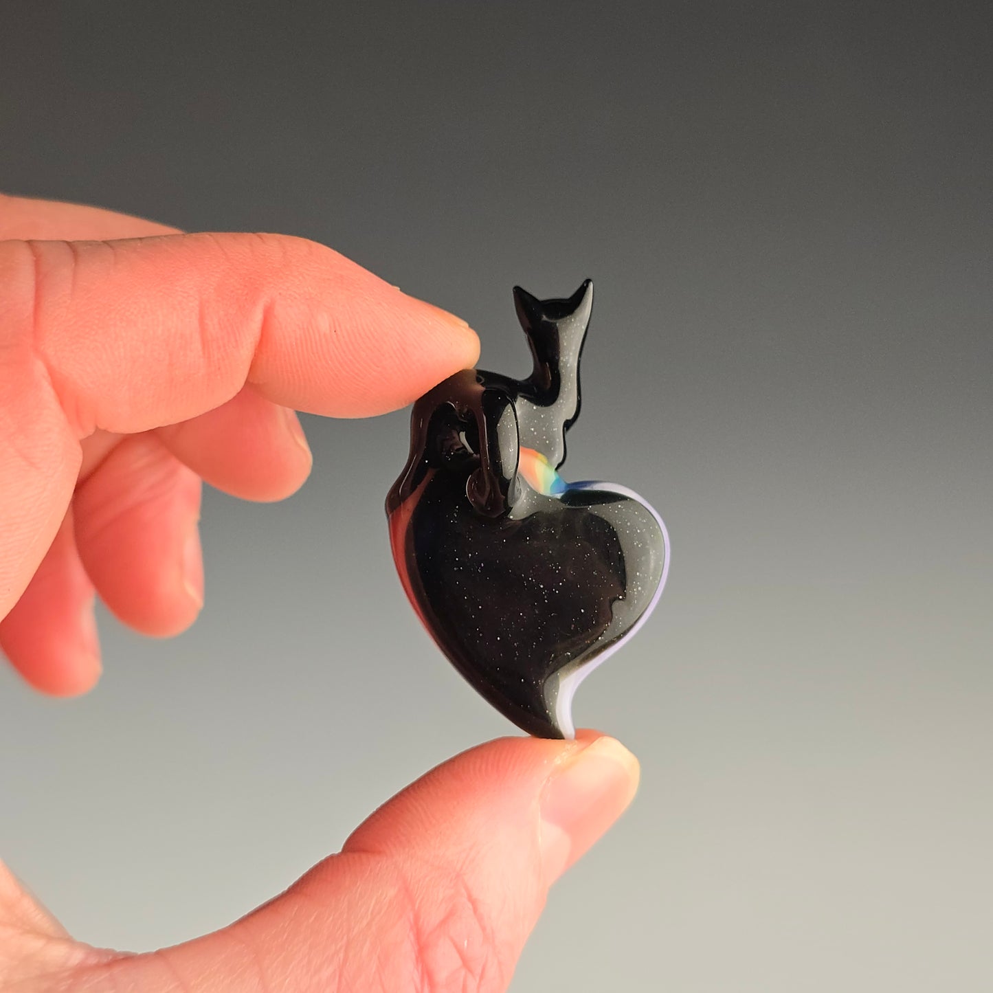 UV Rainbow Heart with Galaxy Loaf