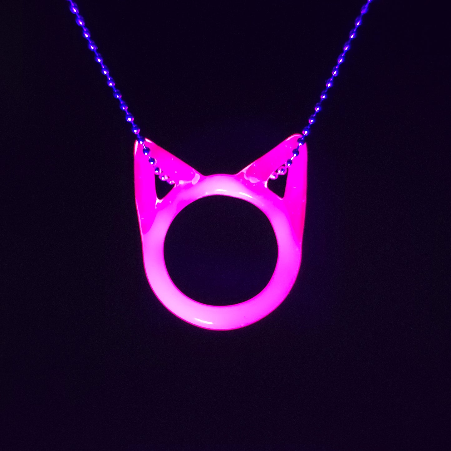 UV Glowstick Kitty Face