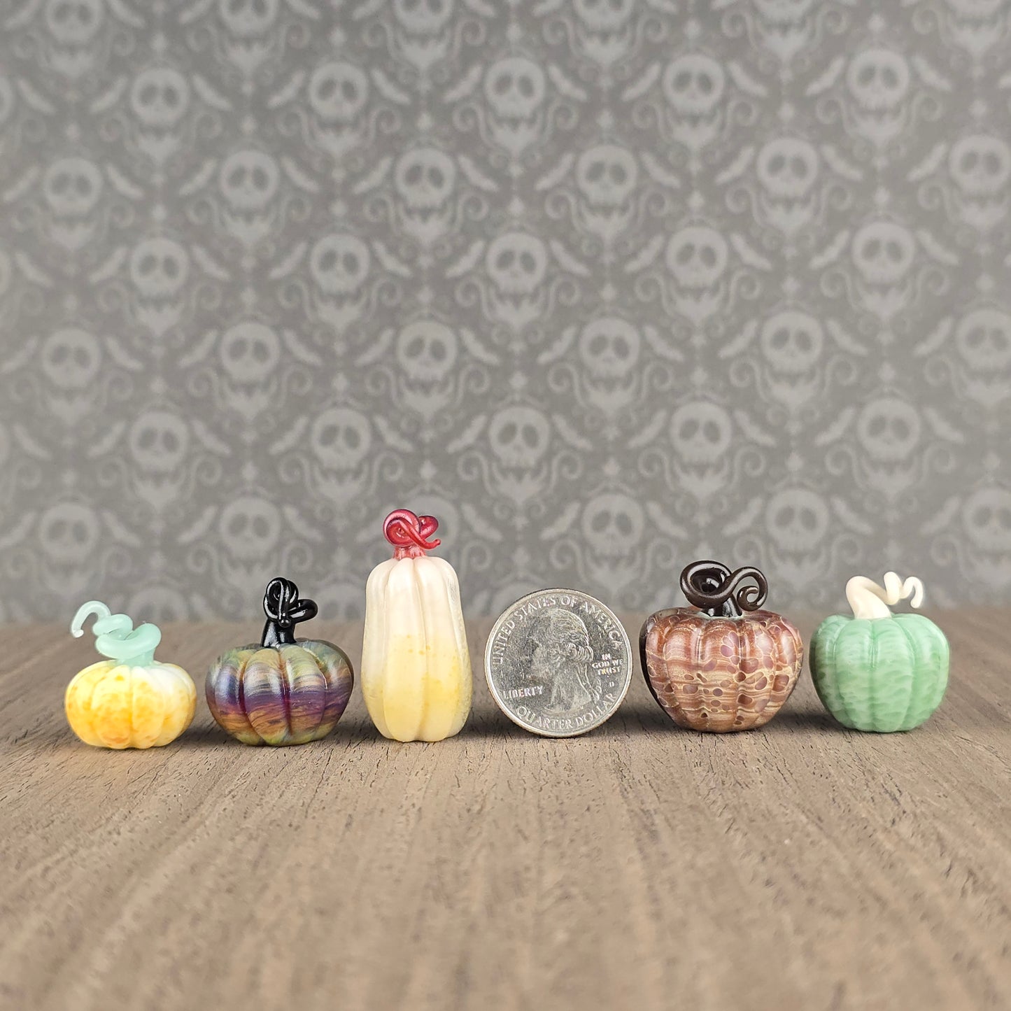Frosted Pumpkin Trinkets: earthy/natural