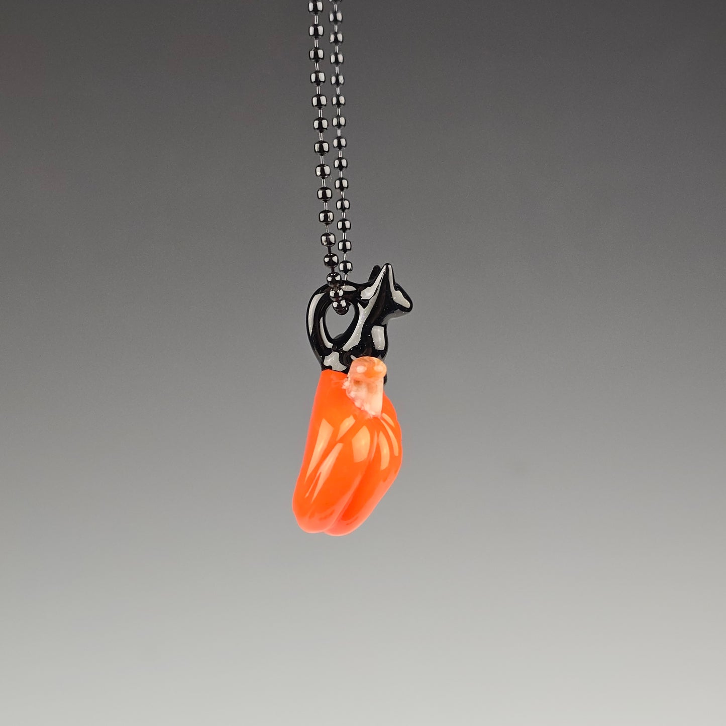 Galaxy & Lava Pumpkin Loaf (Tan Stem) Pendant