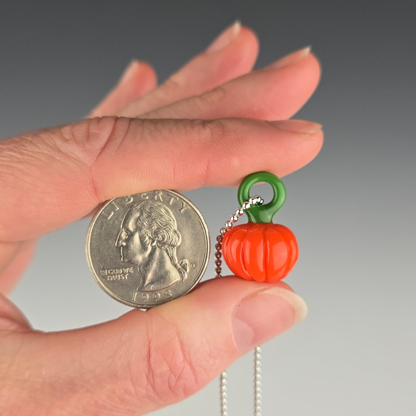Pendant: Lava with Green Stem