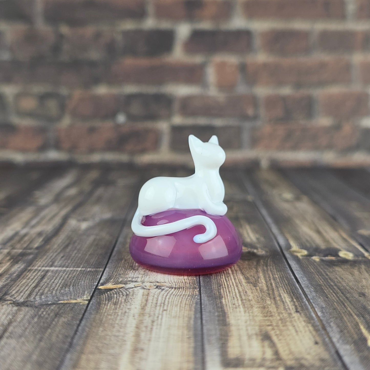 White Kitty Statuette