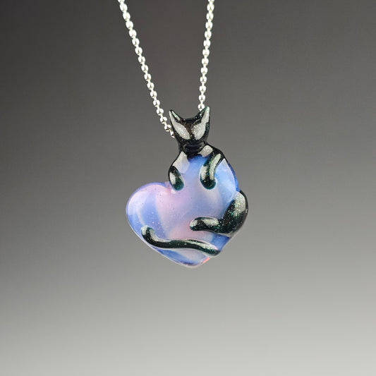 Blue Leprechaun Clingy on a Pink Slyme Heart