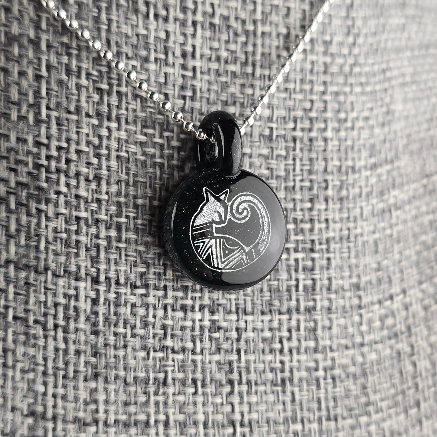 Mini Silver Dichro Aztec: Galaxy Black