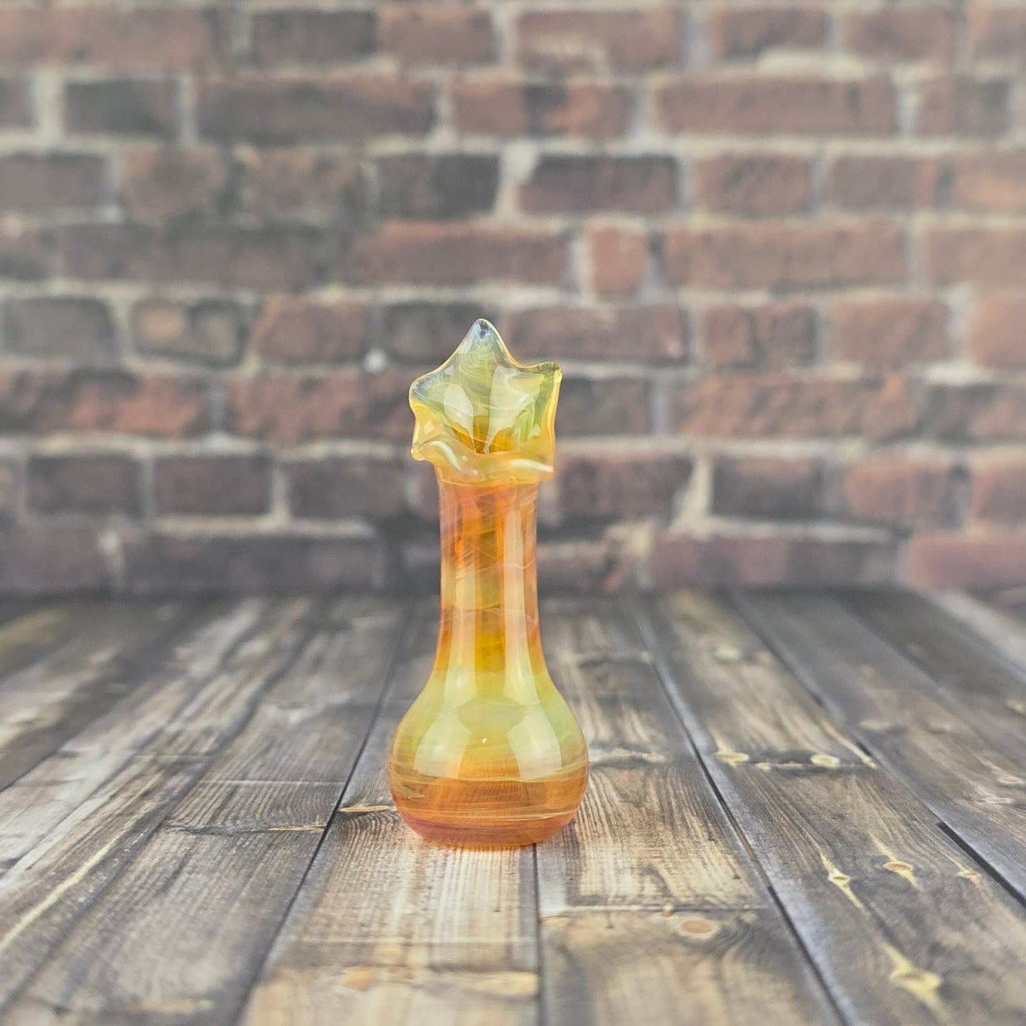 Retro Light Amber Flare Vase