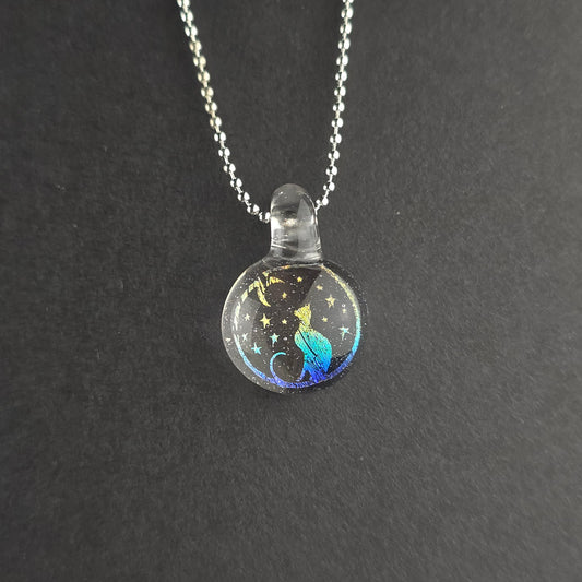 Mini Rainbow Dichro Moon & Stars Kitty: UV Lucy