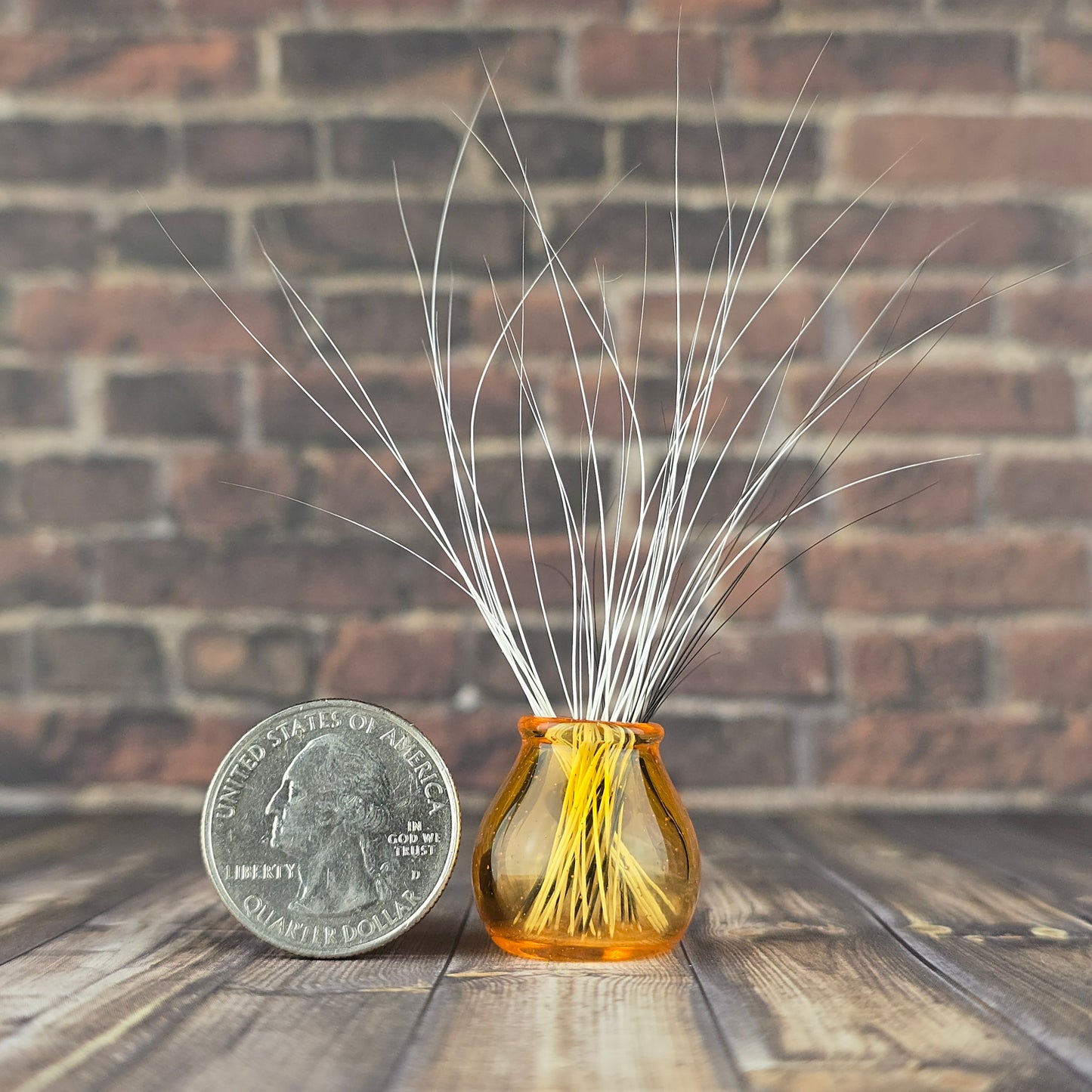 Mini Orange Whisker Vase