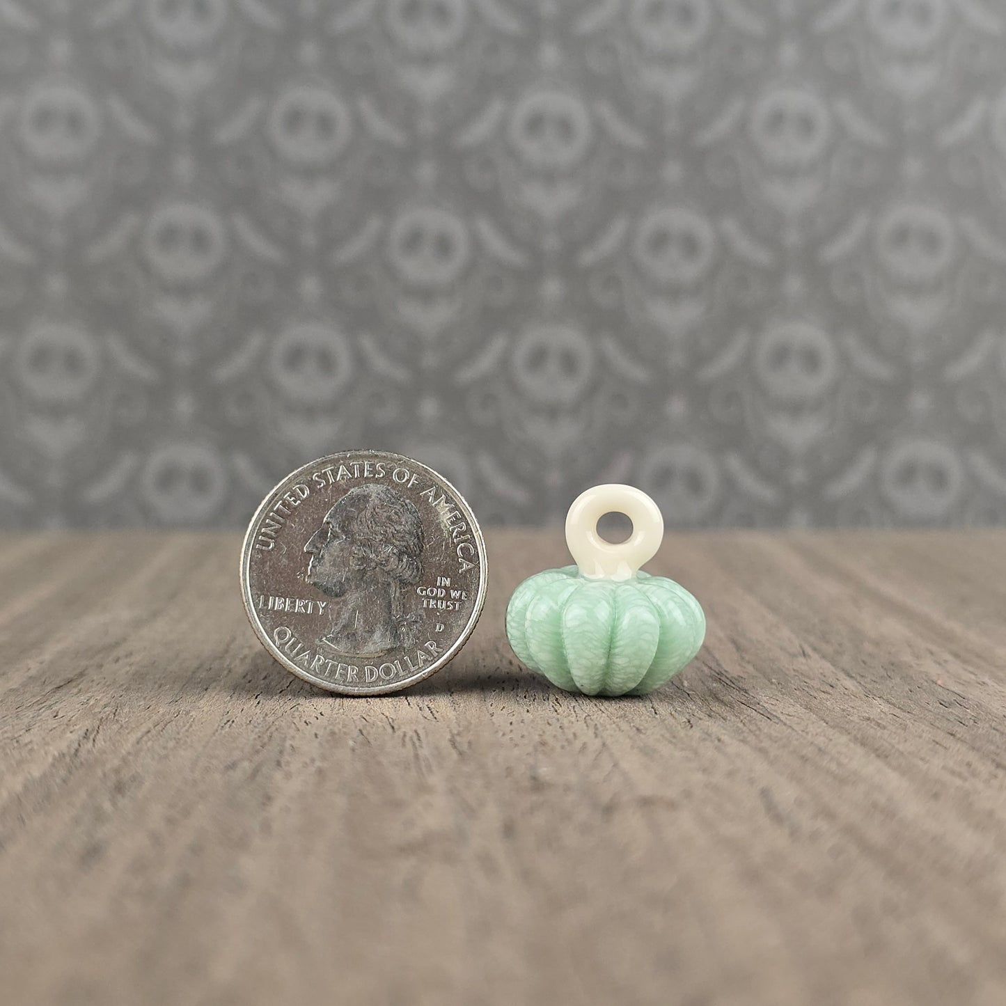 Mint Pumpkin Pendant