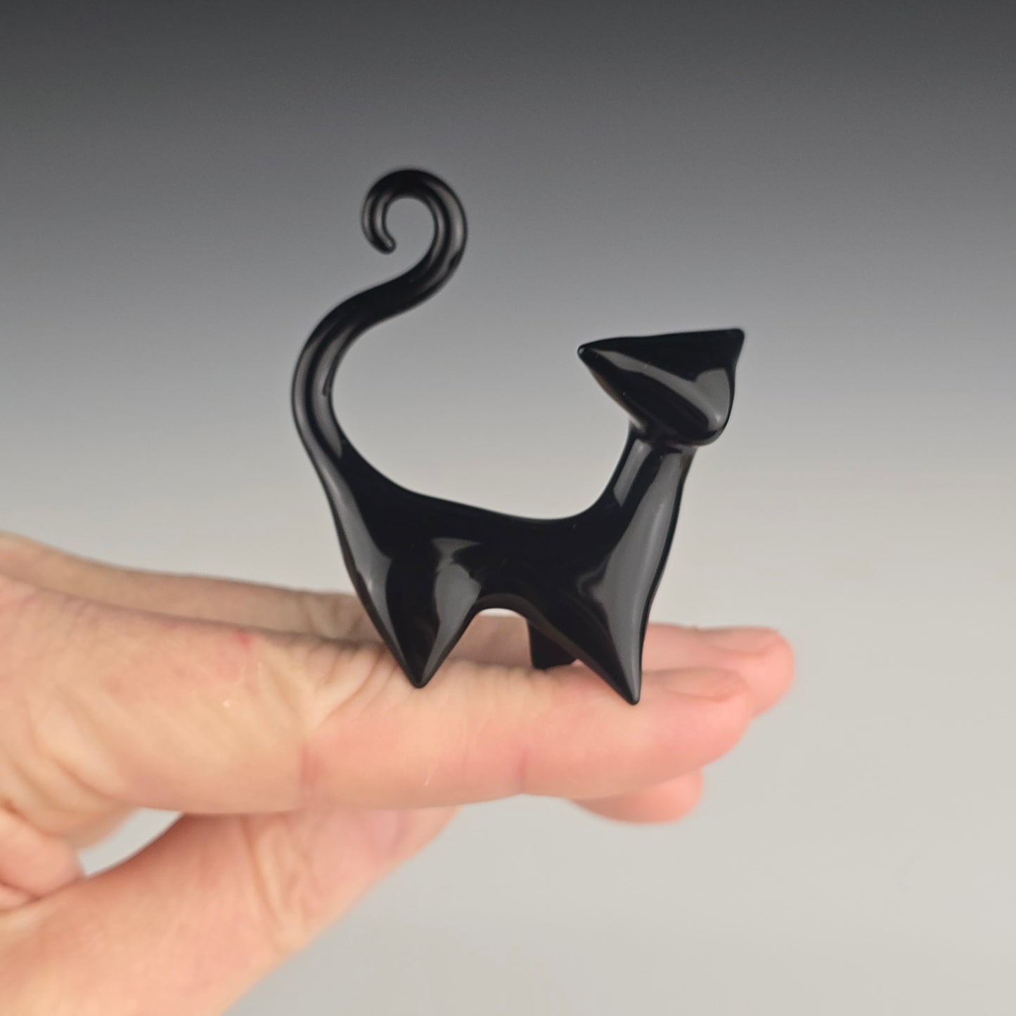 Mini Cubist Atomic Cat Sculpture