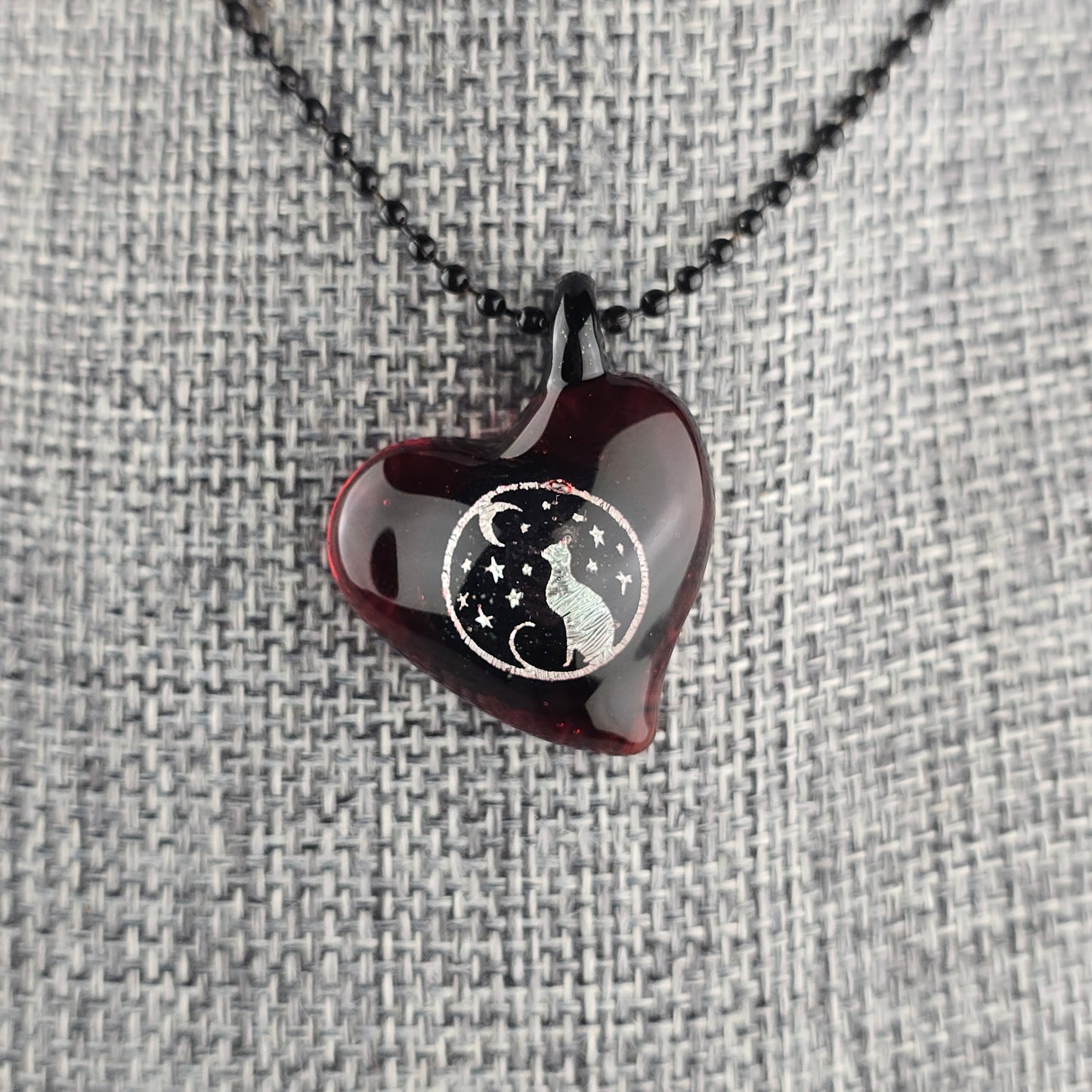 Dichro Image Galaxy & Ruby Heart