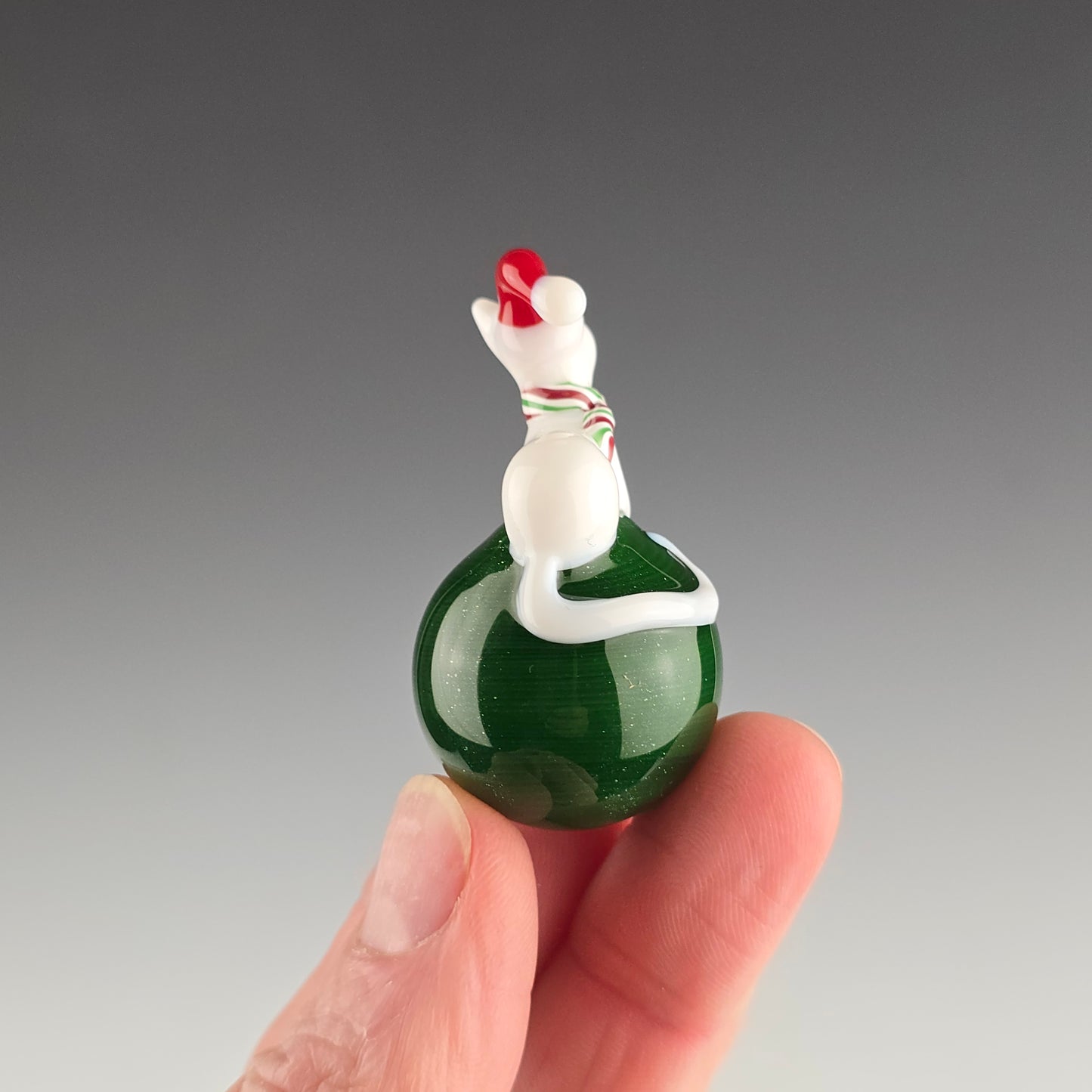 Santa Hat Lotus Loaf on Shamrock Dust 24.4mm