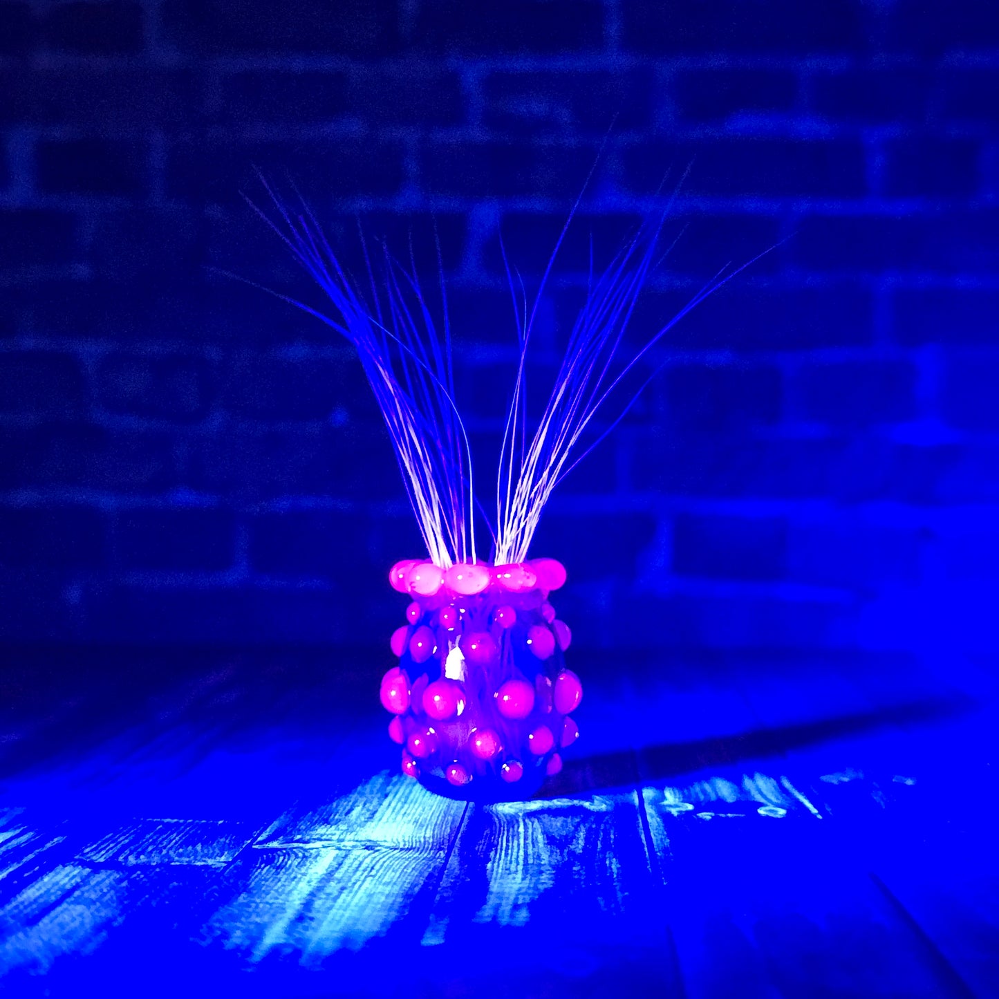 Vaseline Green & Pink UV Hobnail