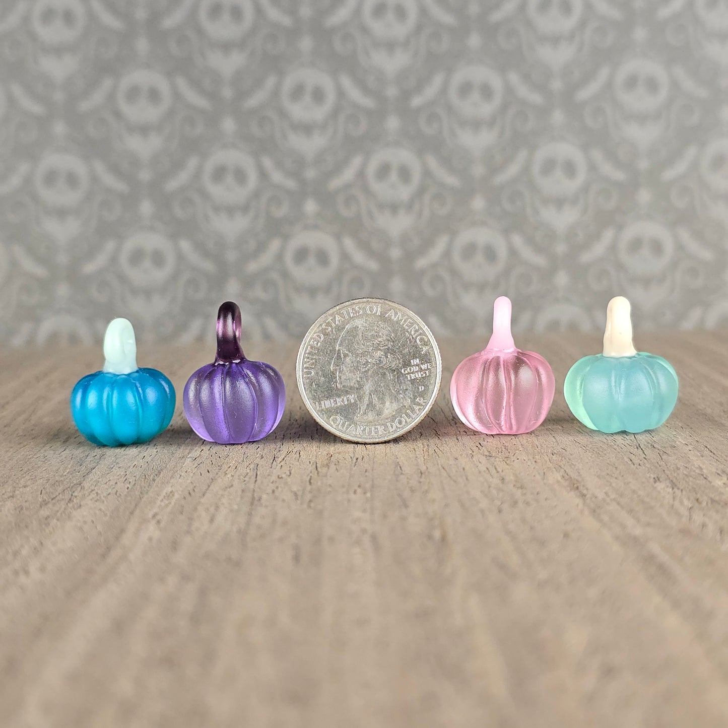 Frosted Pumpkin Pendants