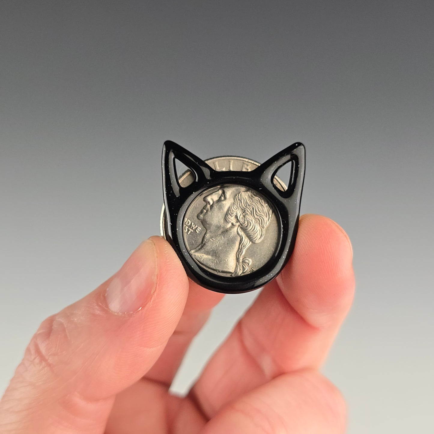 Galaxy Black Kitty Face