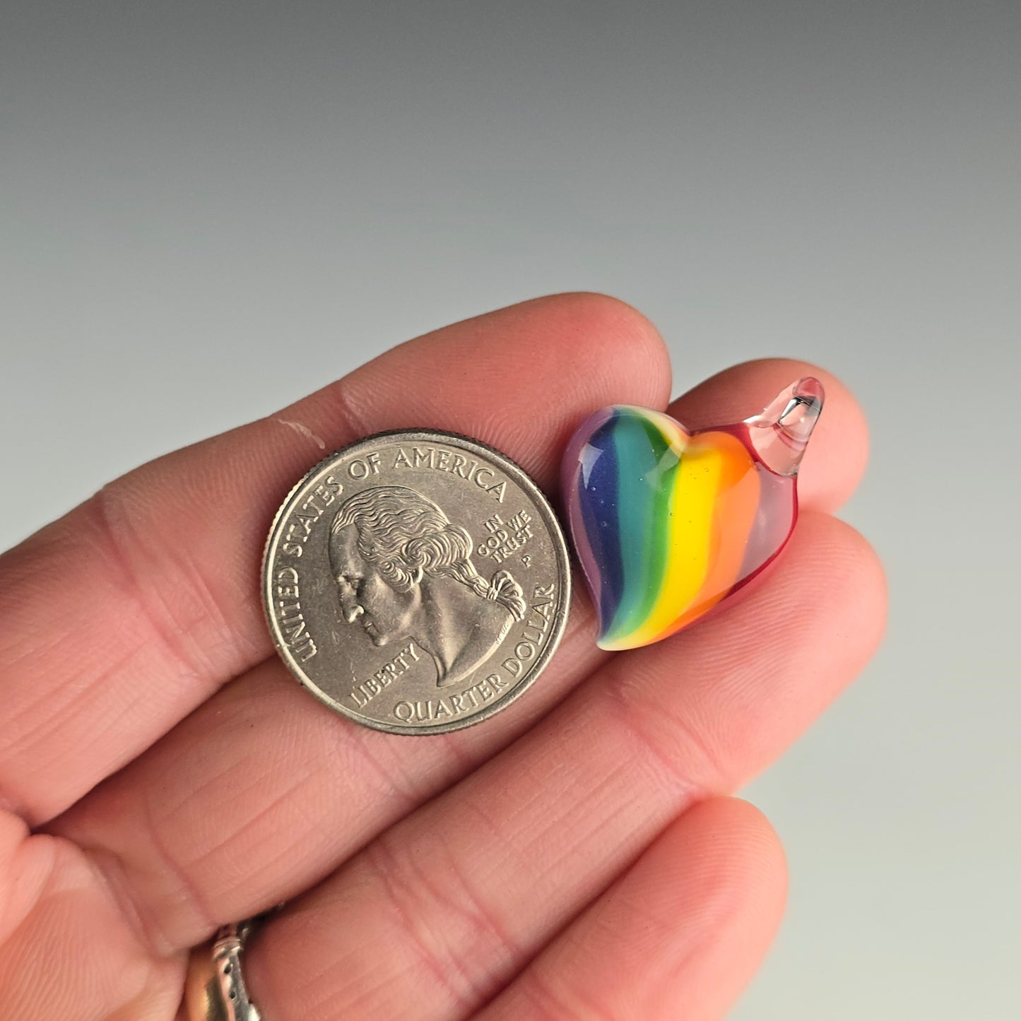 UV Rainbow Mini Heart