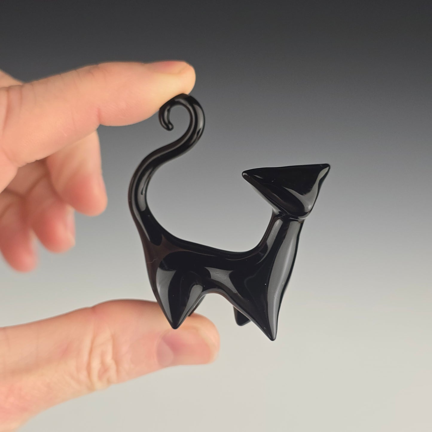 Mini Cubist Atomic Cat Sculpture