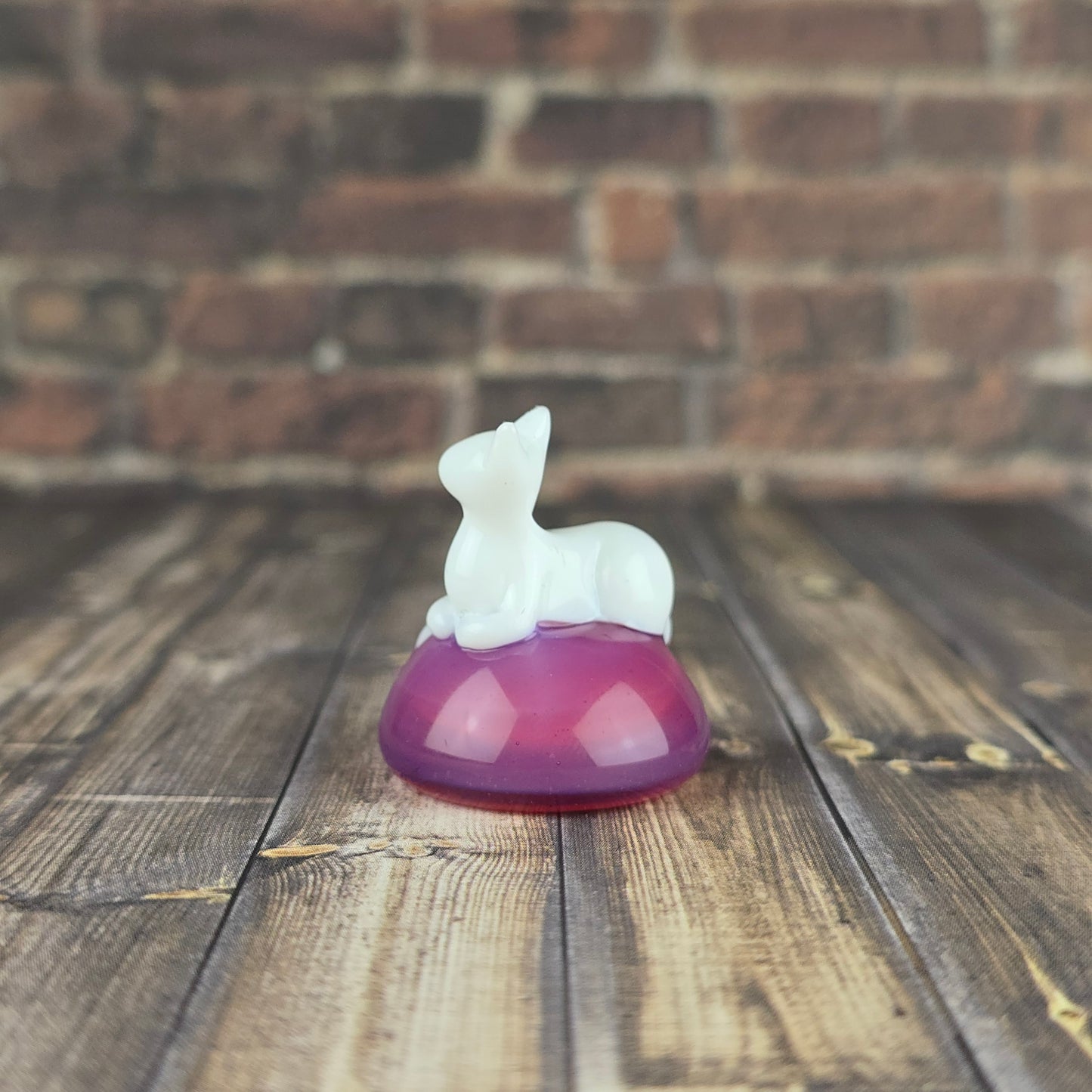 White Kitty Statuette