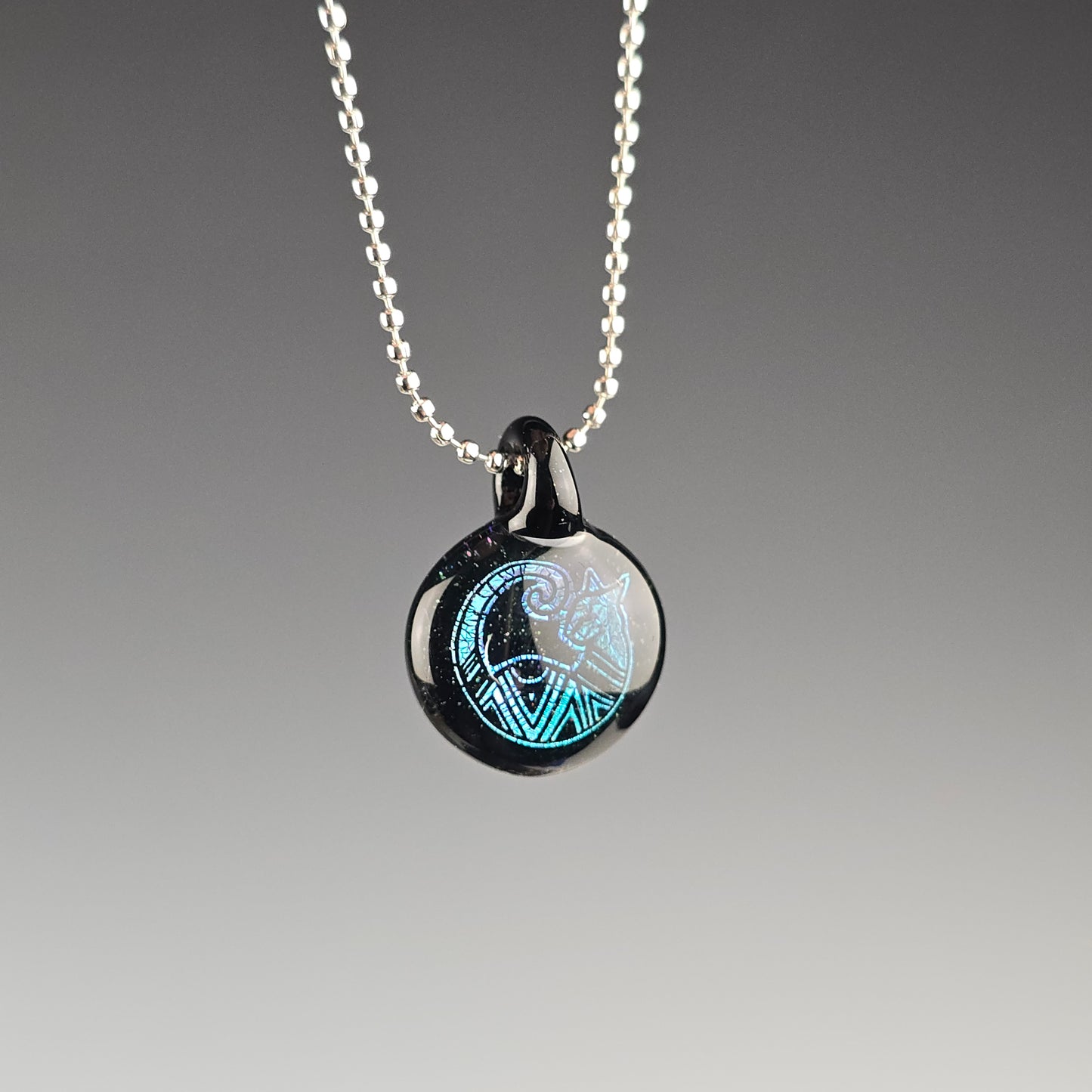 Mini Blue Dichro Aztec: Galaxy Black