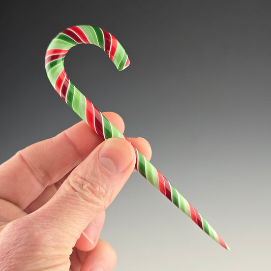 Candy Cane: Red & Green Striped