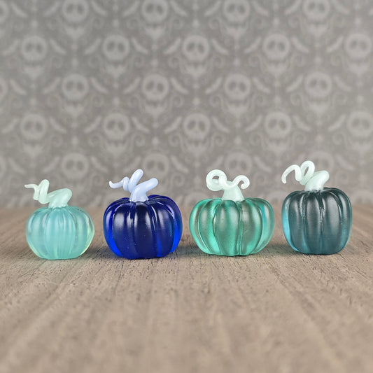 Frosted Pumpkin Trinkets: Blues & Greens