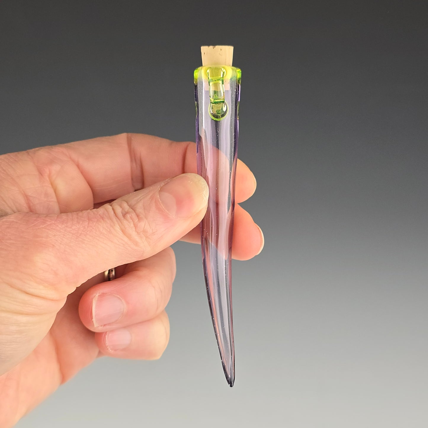 UV Purple Flamingo Whisker Keeper 3.25"