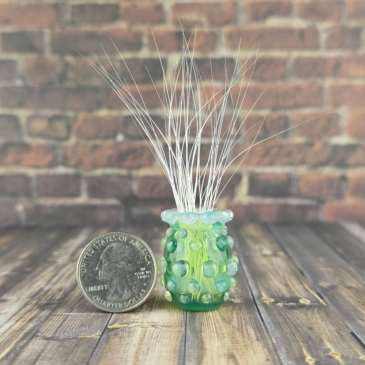 Vaseline Green & Pink UV Hobnail