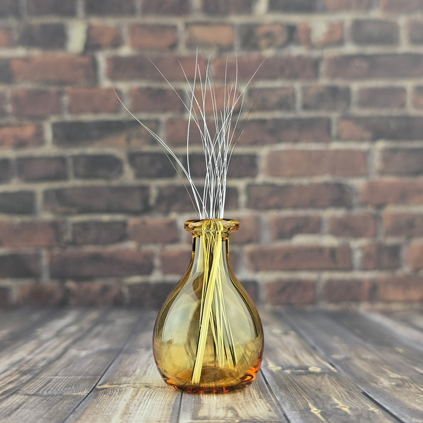 Tall Light Amber Whisker Vase #1